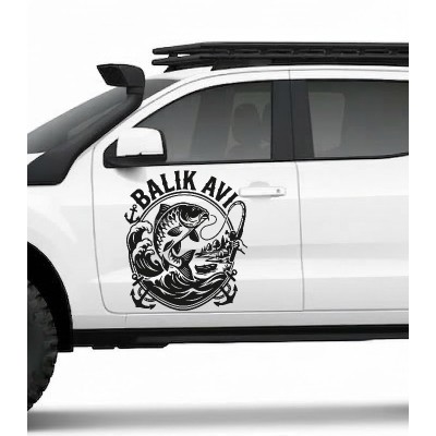 Balık Avı Araç Sticker. Kötü hava Koşullarına Dayanıklı