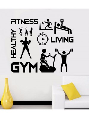 Fitness ve Gym Motivasyon Duvar Stickerı - Spor Salonu ve Ev Egzersiz Alanı Dekoratif Duvar Çıkartması Fitness ve Gym Motivasyon Duvar Stickerı - Spor Salonu ve Ev Egzersiz Alanı Dekoratif Duvar Çıkartması