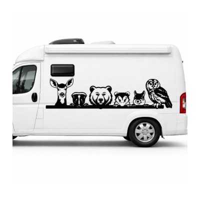 Orman Hayvanları Karavan Sticker – Karavan Dokoru
