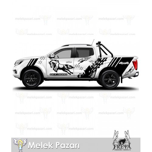 At Off Road Sticker. Kaplan Kamyonet Yan Gövde Sticker