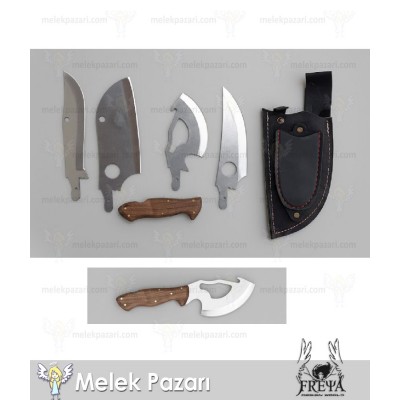 4 lü Avcı ve Kamp Bıçak Seti
