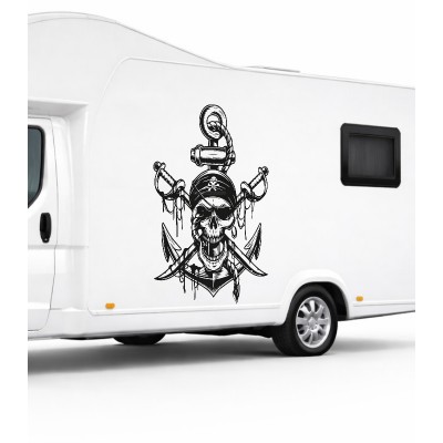 Gemi Çapası ve Korsan Offroad, Kamp, Tekne Sticker