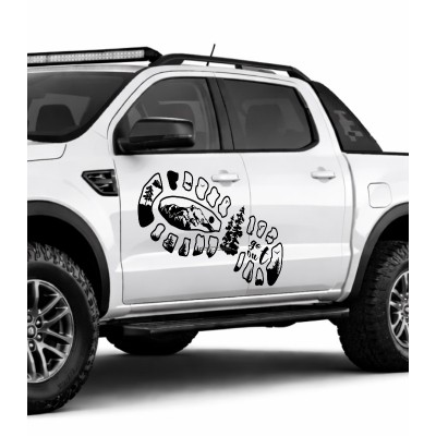 Ayak izi Doğa Manzara Offroad Sticker Ayak izi Doğa Manzara Offroad Sticker
