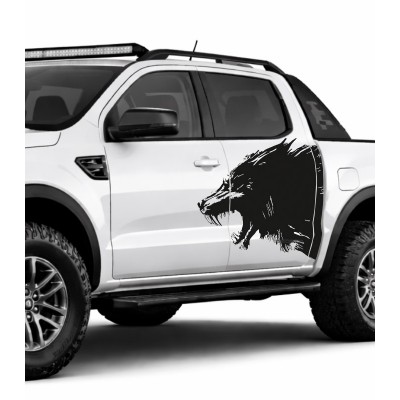 Vahşi Kurt Araba kapı Sticker