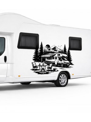 Manzara Kamp MotoKaravan Sticker