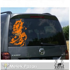 Gemi Çapası ve Gemi Dümeni Off Road karavan Sticker 
