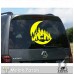 Ay Manzarası Geyik ve Orman Karavan Sticker. Off Road Çıkartmaları