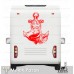 Gemi Çapası ve Denizkızı Off Road Karavan Tekne Sticker