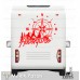 Adenture Dağ Manzarası Pusula Off Road Karavan Sticker, Çıkartma