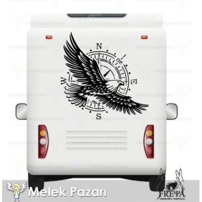 Pusula Kartal Off Road Karavan Sticker
