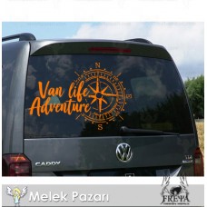 Van Life Adventure Karavan Sticker. Karavan Çıkartmaları 