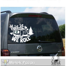 Bizim Tarzımız Bu Karavan Sticker. Karavan Çıkartmaları 