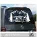 Dağ Manzarası Çekme Karavan Sticker. Çekme Karavan Çıkartmaları