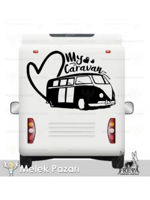My Caravan Sticker. Çekme Karavan Çıkartmaları