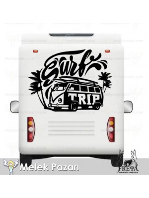 Sorf Trip Karavan Sticker. Karavan Çıkartmaları