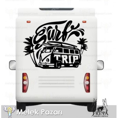 Sorf Trip Karavan Sticker. Karavan Çıkartmaları Sorf Trip Karavan Sticker. Karavan Çıkartmaları