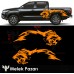 Tribal Aslan Kafası Off Road Çamurluk Üstü Yan Gövde Oto Sticker