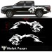 Tribal Aslan Kafası Off Road Çamurluk Üstü Yan Gövde Oto Sticker