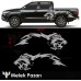 Tribal Aslan Kafası Off Road Çamurluk Üstü Yan Gövde Oto Sticker