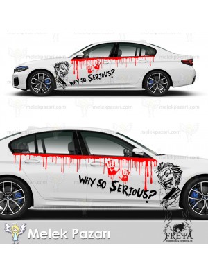 Joker Yan Kapı Oto Sticker, Joker Araba Arka Çamurluk Sticker Joker Yan Kapı Oto Sticker, Joker Araba Arka Çamurluk Sticker