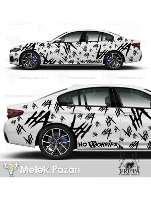 Joker Kahkaha Arba Sticker. Kahkaha Oto Sticker