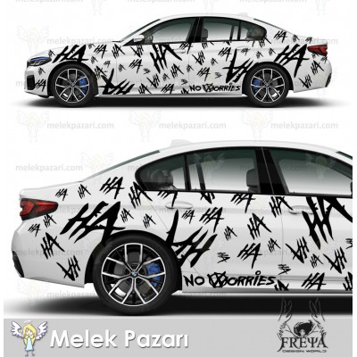 Joker Kahkaha Arba Sticker. Kahkaha Oto Sticker