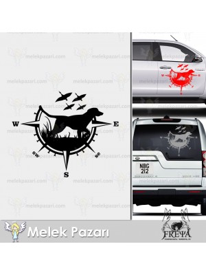 Av Köpeği Pusula Sticker. Avcılık Sticker Çeşitleri Av Köpeği Pusula Sticker. Avcılık Sticker Çeşitleri