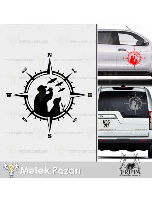 Avcı Pusula Off Road Sticker. Avcılık Sticker Avcı Pusula Off Road Sticker. Avcılık Sticker