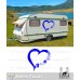 Kalp Kamp Karavan sticker. Kamp karavan Çıkartması