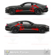 Kızgın Panda Oto Arka Çamuruk Sticker, Araba Çamurluk Yan Kapı Çıkırtma 