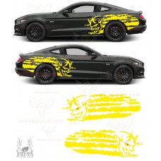 Şeytan Çamurluk Üstü Yan Gövde Oto Sticker, Araba Stickerı 