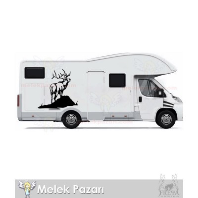Geyik Oto Sticker, Geyik karavan Sticker