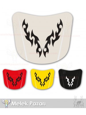 Tribal Desen Araba Kaput Sticker Tribal Desen Araba Kaput Sticker