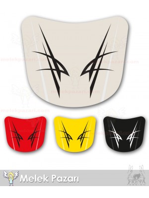 Tribal Desen Araba Kaput Sticker