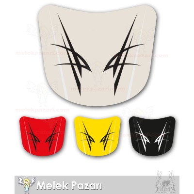 Tribal Desen Araba Kaput Sticker