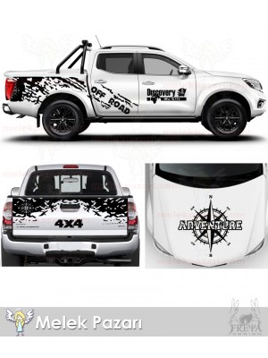 Off Rad Pickup Gövde Kaplama Sticker. 4x4 Discovery Pusula Kamyonet Kaplama Sticker Off Rad Pickup Gövde Kaplama Sticker. 4x4 Discovery Pusula Kamyonet Kaplama Sticker