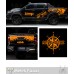 Off Rad Pickup Gövde Kaplama Sticker. 4x4 Discovery Pusula Kamyonet Kaplama Sticker