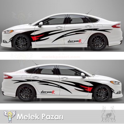 Tribal Yan Gövde Oto Sticker  