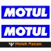 2 Adet Motul Yağ Bisiklet, Oto Sticker