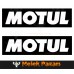 2 Adet Motul Yağ Bisiklet, Oto Sticker