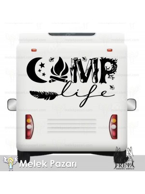 Kamp Life Doğa Karavan Sticker Kamp Life Doğa Karavan Sticker