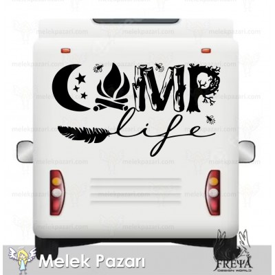 Kamp Life Doğa Karavan Sticker