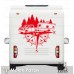 Çekme Karavan Pusula Doğa Sticker
