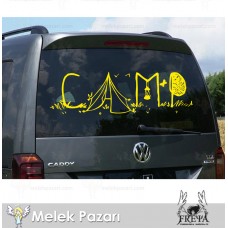 Kamp Doğa Karavan Sticker 