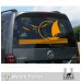 Martılar ve Yelkenli Karavan Sticker. Karavan Çıkartmaları