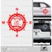 Snowboard Pusula Karavan Sticker. Kayak Pusula Off Road Karavan Sticker