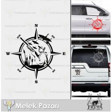 Avci Pusula Sticker. Ördek Avı Sticker. 