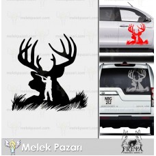 Geyik Avı Oto Sticker. Avcılık Sticker