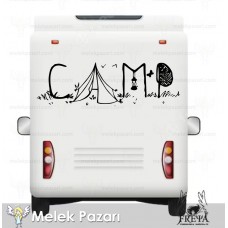 Kamp Doğa Karavan Sticker 