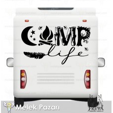Kamp Life Doğa Karavan Sticker 